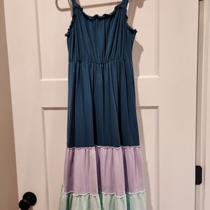 Matilda Jane blue dress & tank size medium